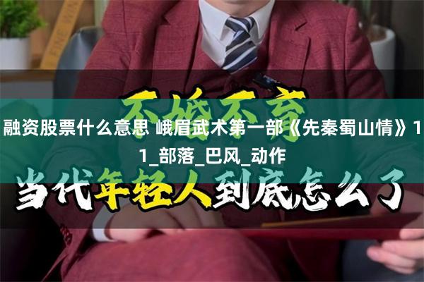 融资股票什么意思 峨眉武术第一部《先秦蜀山情》11_部落_巴风_动作