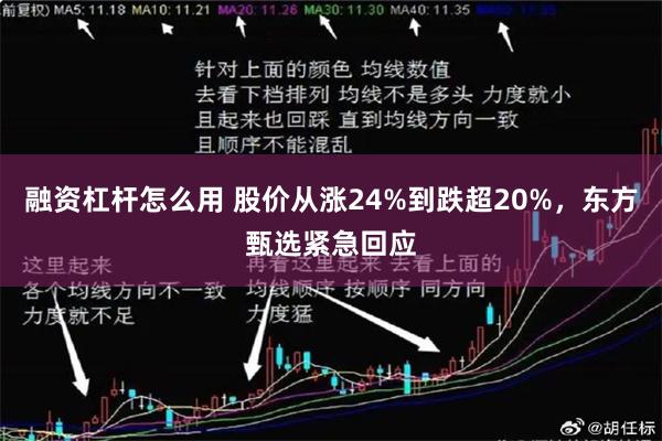 融资杠杆怎么用 股价从涨24%到跌超20%，东方甄选紧急回应